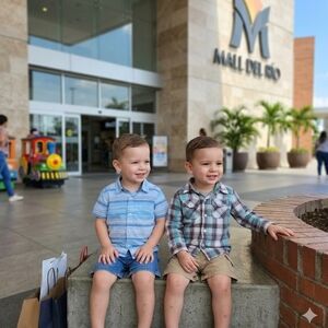 Striped Toddler Shirt with Collar